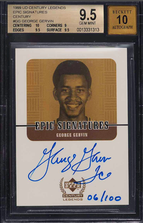 1999 Upper Deck Epic Signatures Gold Auto Rookie Card