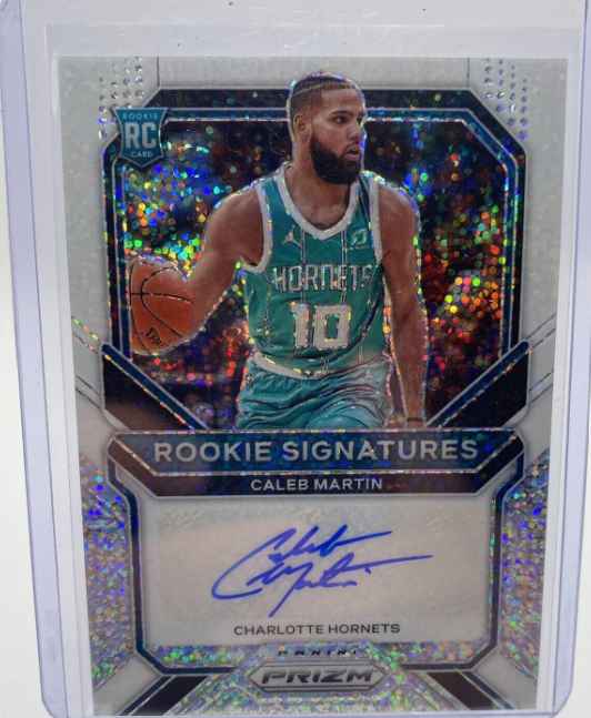 2020-21 Panini Prizm Caleb Martin Rookie Signatures White Sparkle Rc Auto 1/1