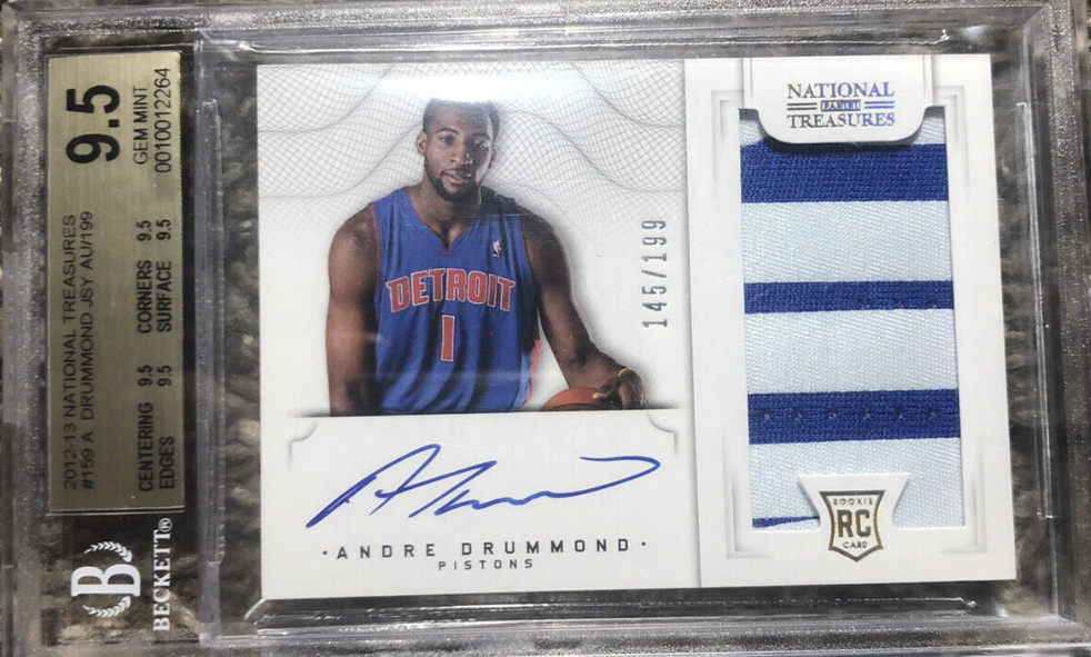 2012-2013Andre Drummond National Treasures Auto Rookie