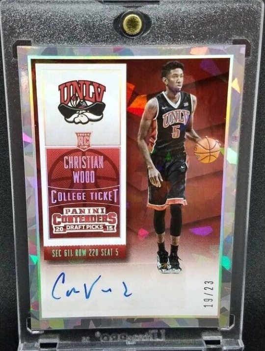 2015-16 Christian Wood Contenders Cracked Ice Auto Autograph RC Rookie