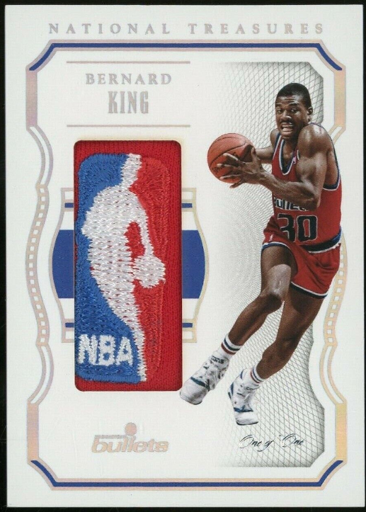 2015-16 Panini National Treasures Bernard King Logoman Patch 1/1 Rookie Card