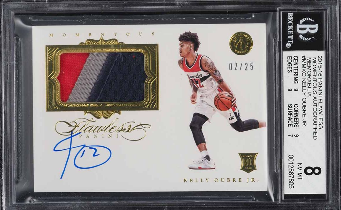 2015 Panini Flawless Kelly Oubre Jr. Rookie Patch Auto