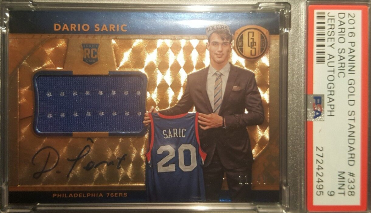 2016-17 Dario Saric Panini Gold Standard Signed Auto Jersey Rc