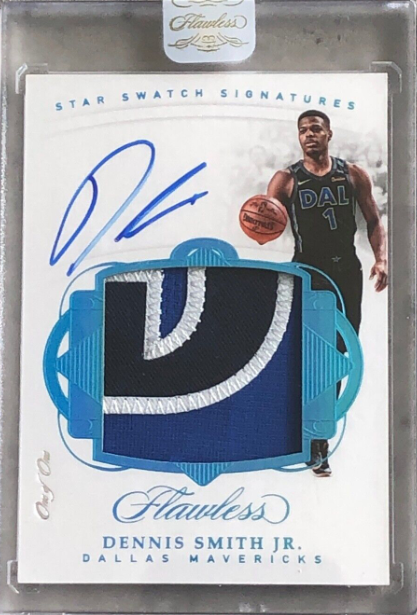 2017-2018 Flawless Dennis Smith Jr. Star Swatch Signatures Platinum 1/1