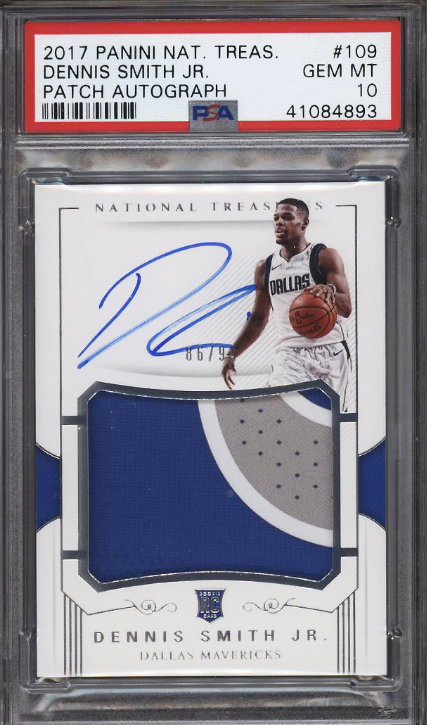 2017 National Treasures Dennis Smith Jr. ROOKIE AUTO