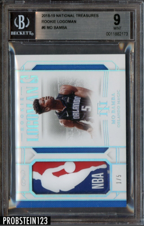 2018-19 National Treasures Rookie Logoman Mo Bamba RC