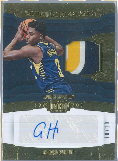 2018-19 Panini Dominion Basketball Aaron Holiday Rookie Showcase Auto