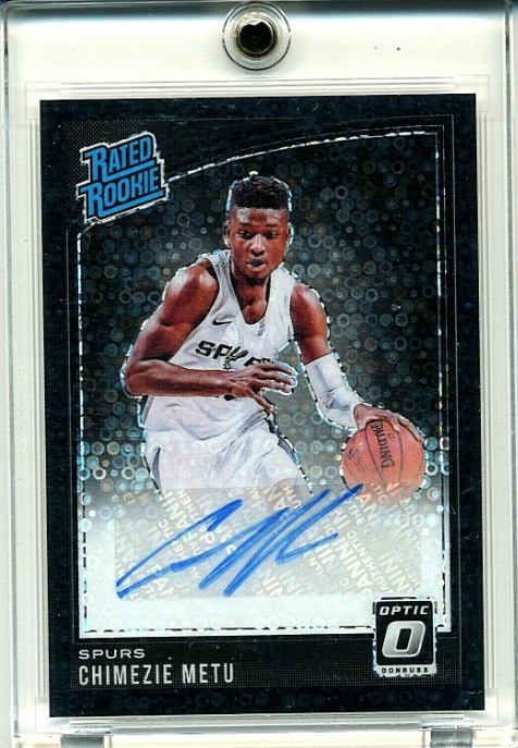 2018-19 Panini Donruss Optic Chimezie Metu Rookie AUTO BLACK 1/1