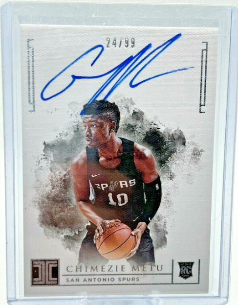 2018-19 Panini Impeccable Basketball Chimezie Metu RC Rookie Auto