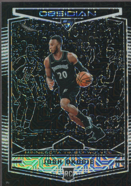 2018-19 Panini Obsidian White Mojo Josh Okogie Timberwolves RC Rookie 1/1