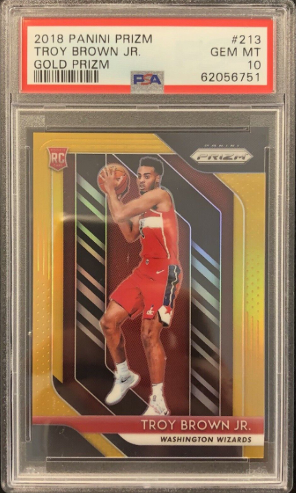 2018-19 Prizm Troy Brown Jr. RC Rookie Gold Prizm