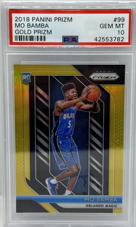 2018 Panini Prizm Mo Bamba Gold Rookie Card