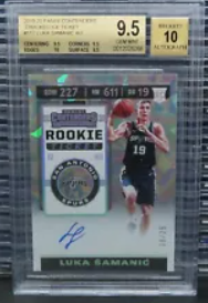 2019-20 Contenders Luka Samanic Cracked Ice RC Ticket Auto