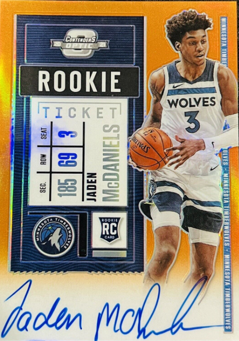 2019-20 Contenders Optic Orange Rookie Ticket Jalen McDaniels Rookie Auto 