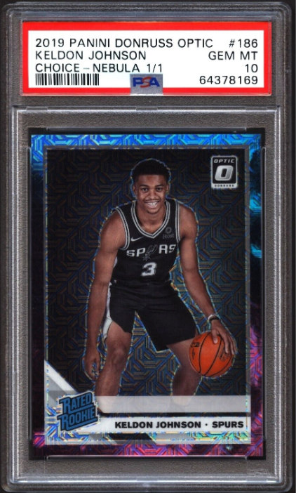 2019-20 Donruss Optic Choice Nebula Keldon Johnson Rated ROOKIE 1/1 RC