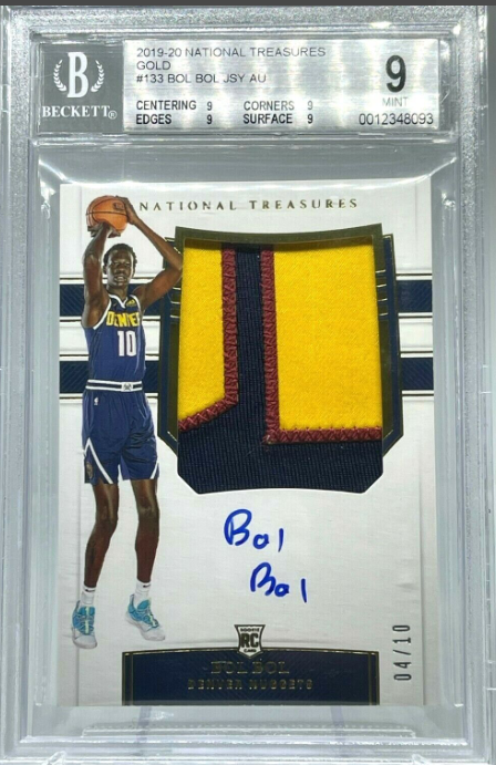 2019-20 National Treasures Bol Bol Gold RPA Rookie Auto