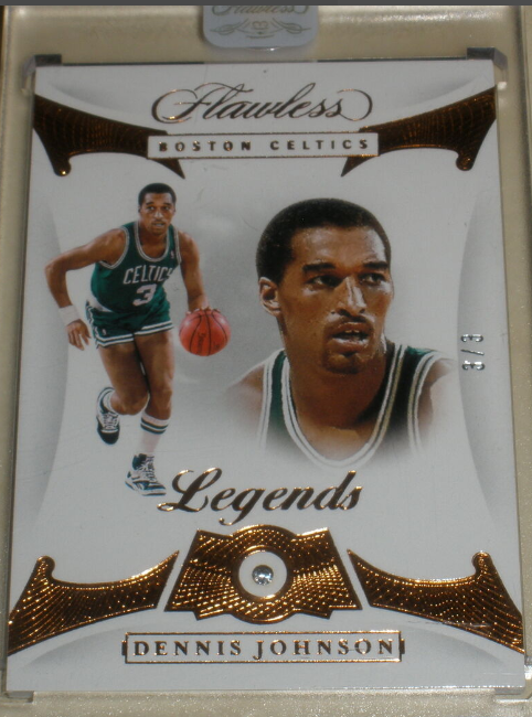 2019-20 Panini Flawless Legends Bronze Diamond Dennis Johnson Rookie Card