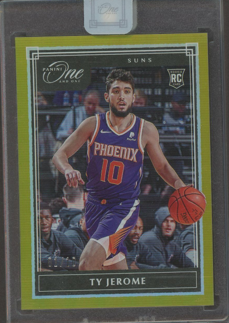 2019-20 Panini One And One Gold Ty Jerome Phoenix Suns RC Rookie