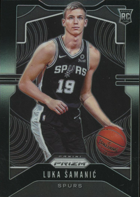 2019-20 Panini Prizm Black Luka Samanic RC Rookie True 1/1