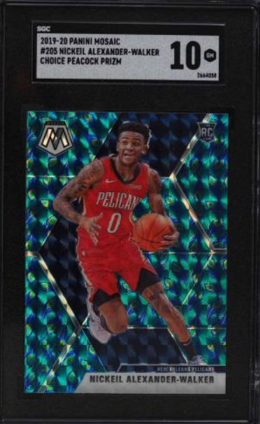 2019 Panini Mosaic Choice Peacock Nickeil Alexander-Walker ROOKIE RC