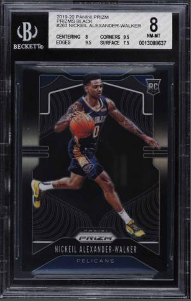 2019 Panini Prizm Black Prizms Nickeil Alexander-Walker Rookie Rc 1/1