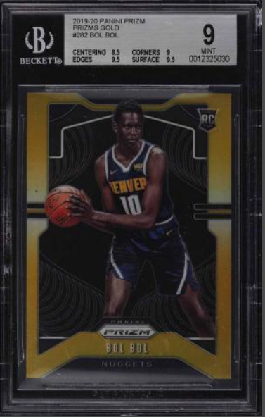 2019 Panini Prizm Gold Prizms Bol Bol Rookie Rc