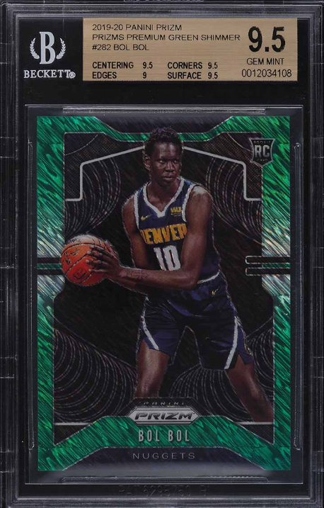 2019 Panini Prizm Green Shimmer Bol Bol Rookie Rc