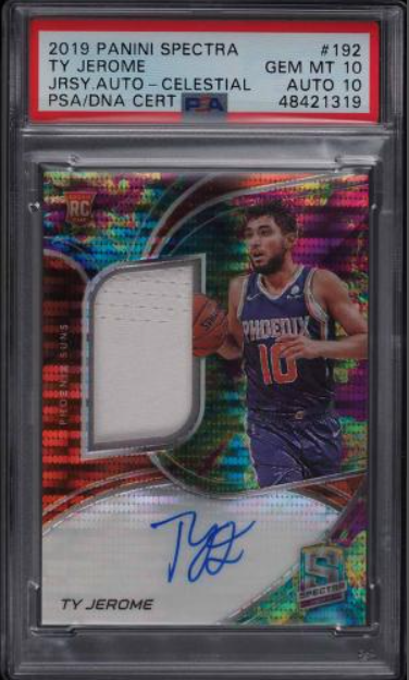 2019 Panini Spectra Celestial Ty Jerome Rookie Patch