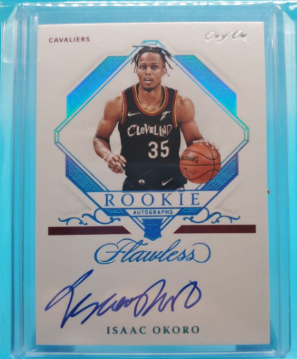 2020/21 Panini Flawless Isaac Okoro Rookie Auto Autograph ONE OF ONE