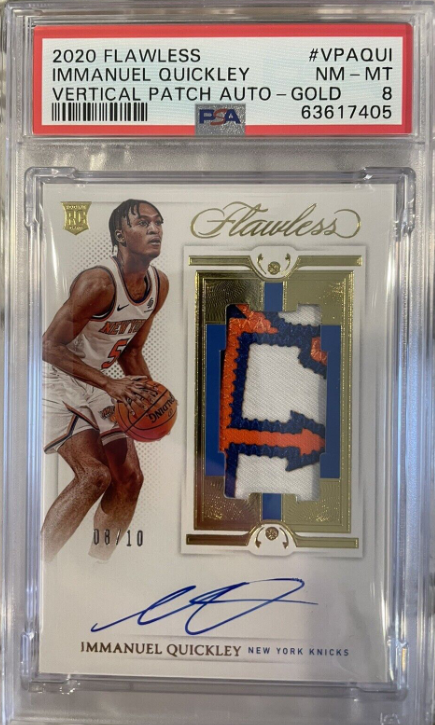 2020-21 Flawless GOLD Immanuel Quickley Rookie Auto