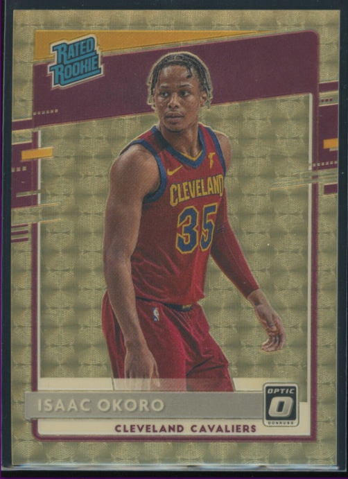 2020-21 Isaac Okoro Panini Donruss Optic Rated Rookie GOLD VINYL Rookie RC