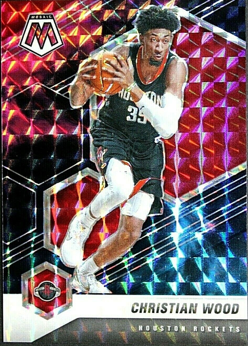 2020-21 Mosaic Choice Nebula Christian Wood 1/1 1 of 1 Houston Rocket Rookie Card