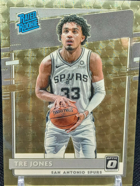 2020-21 Optic Tre Jones Rated Rookie GOLD VINYL 1 of 1