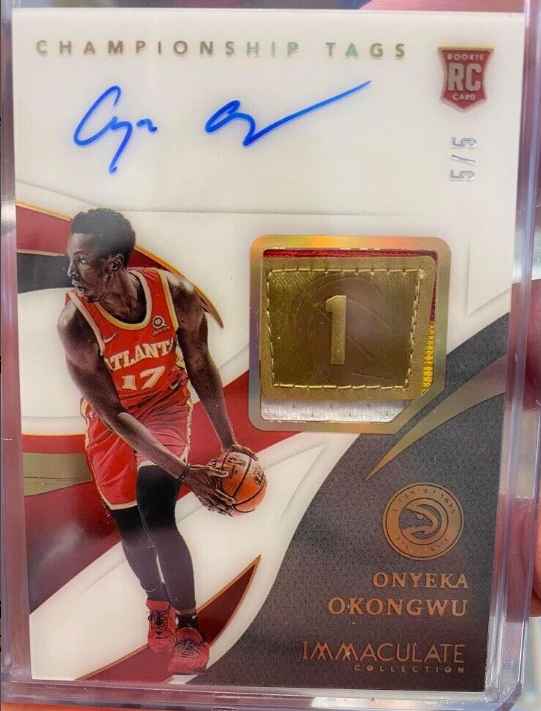 2020-21 Panini Immaculate Onyeka Okongwu Championship Tag