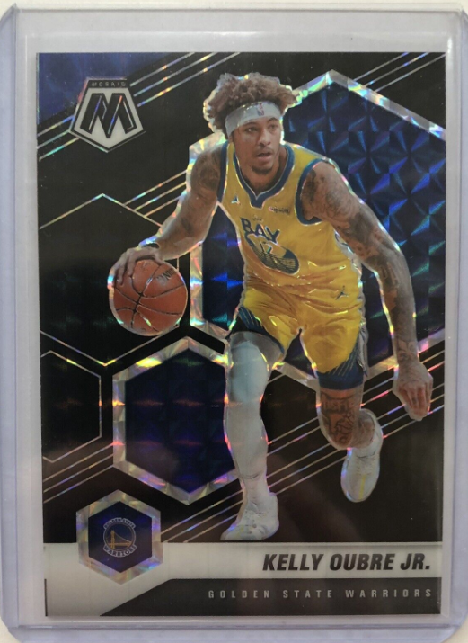 2020-21 Panini Mosaic Black Prizm 1/1 Kelly Oubre Jr. Golden State Warriors