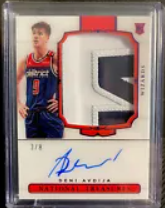 2020-21 Panini National Treasures Basketball Fotl Deni Avdija Rpa Auto