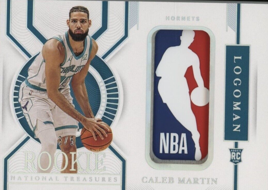 2020-21 Panini National Treasures Caleb Martin RC Rookie Logoman