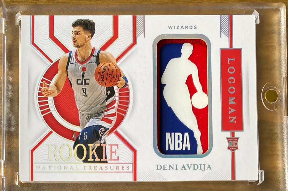 2020-21 Panini National Treasures Rookie LOGOMAN Deni Avdija  RC