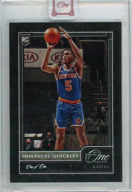 2020-21 Panini One and One Immanuel Quickley Black Rc 1/1