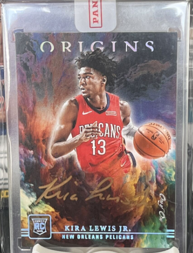 2020-21 Panini Origins Kira Lewis Jr. RC Auto On Card Gold Ink