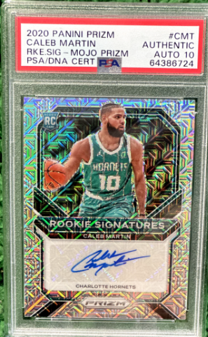 2020-21 Panini Prizm Caleb Martin RC Auto Mojo Prizm Auto