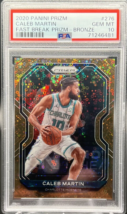 2020-21 Panini Prizm Fast Break Bronze Caleb Martin Rookie RC