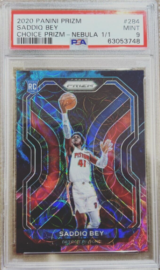 2020-21 Panini Prizm Nebula 1/1 Saddiq Bey Rookie Rc