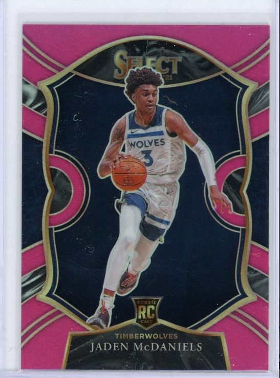 2020-21 Panini Select Basketball Jalen McDaniels Pink Prizm Rookie Card