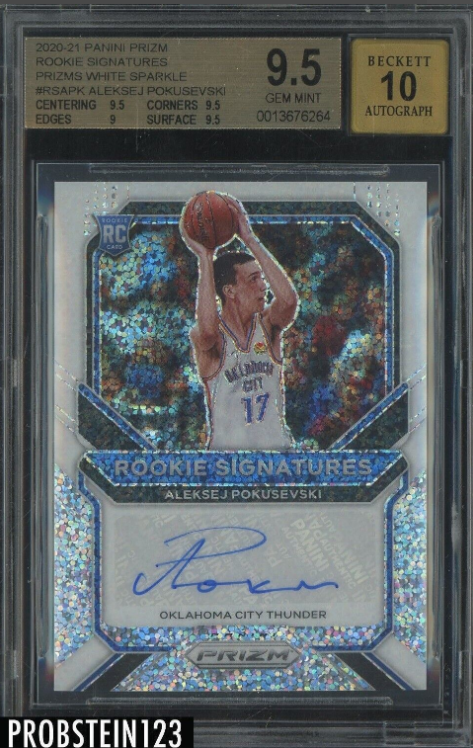 2020-21 Panini White Sparkle Prizm Aleksej Pokusevski RC