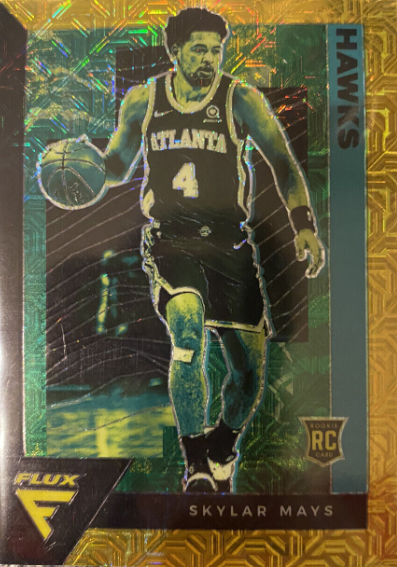 2020-21 Rookie Skylar Mays Flux Gold Mojo Atlanta Hawks Rc