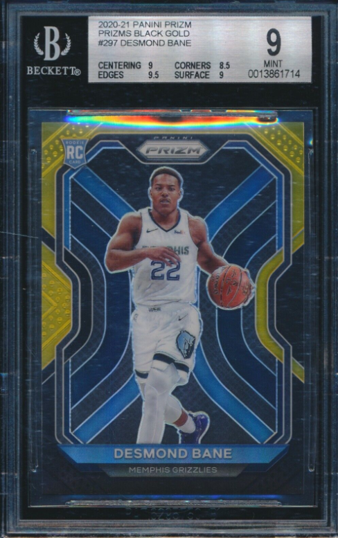 2020 Panini Prizm Desmond Bane Black Gold Prizm Rookie 1/1