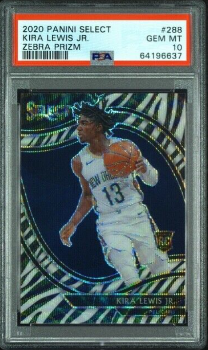 2020 Panini Select Kira Lewis Jr Zebra Prizm RC Rookie