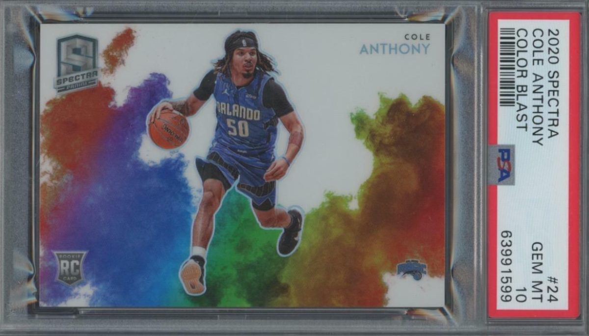 2020 Spectra Color Blast Cole Anthony RC Rookie