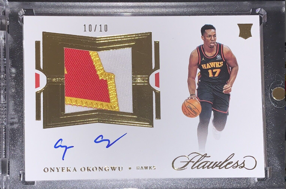 2021 Panini Flawless Onyeka Okongwu Rookie Patch Auto